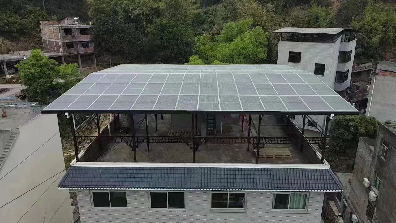 莒县15kw+10kwh自建别墅家庭光伏储能系统